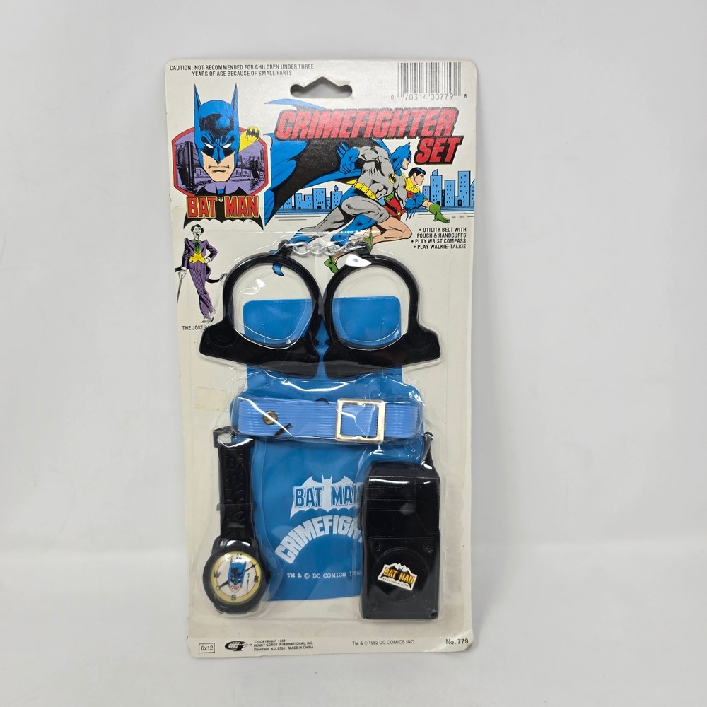 Vintage 1988 Batman Crimefighter Set Henry Gordy DC Comics No. 779 New  READ